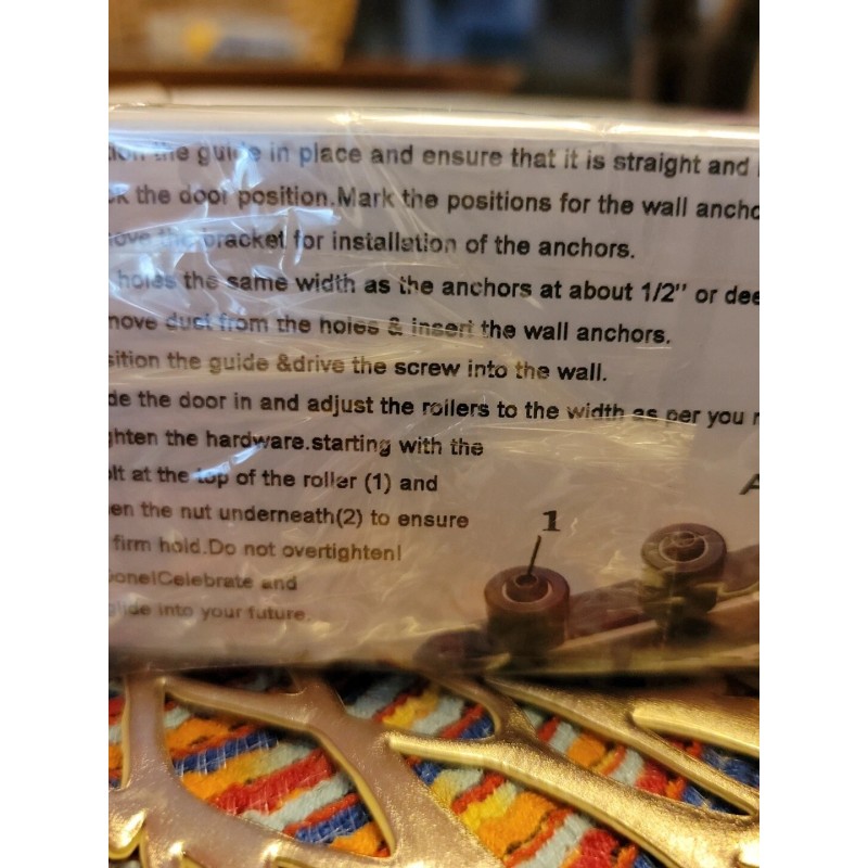 SMARTSMITH Ball Bearings Design!!!New Upgraded 2 Pcs Barn Door Floor