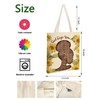 AUSVKAI Canvas Tote Bag Aesthetic for Women, Cute Good Says