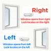 YWNN Folding Casement Window Crank Handle with Snap-On Cover –
