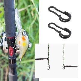 YINETTECH Carp Fishing Tackle Quick Change Clips Carabiner Hook 13 mm 9 mm Swivel Carp Fishing Clip for Freshwater Saltwater Pack of 120