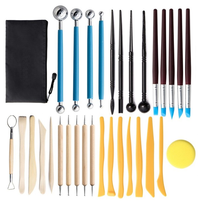 32 Piece Set Pottery Sculpting Tool Multifunctional Ceramic Clay Crafts