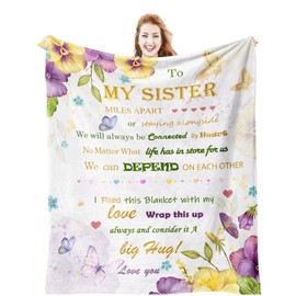 Sister Blankets from Sister Gifts from Brother, Gifts for Sister from Sister Gifts for Girls,Soul Sisters Gifts from Sister Birthday Gifts Ideas,Sister Birthday Gifts from Sister Gifts for Women