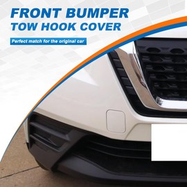 CZShiYue Car Front Bumper Tow Hook Cover Cap Towing Eye for Nissan Kicks 2018 2019 622A0-5RB0H Trailer Small Cover(Orange)