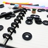 ITSYHPRO 100pcs Discbound Discs Plastic Expander Binder Rings Disc Planner