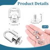 12Pcs D Ring Stud Screw Ball Head Buttons 360 Degree
