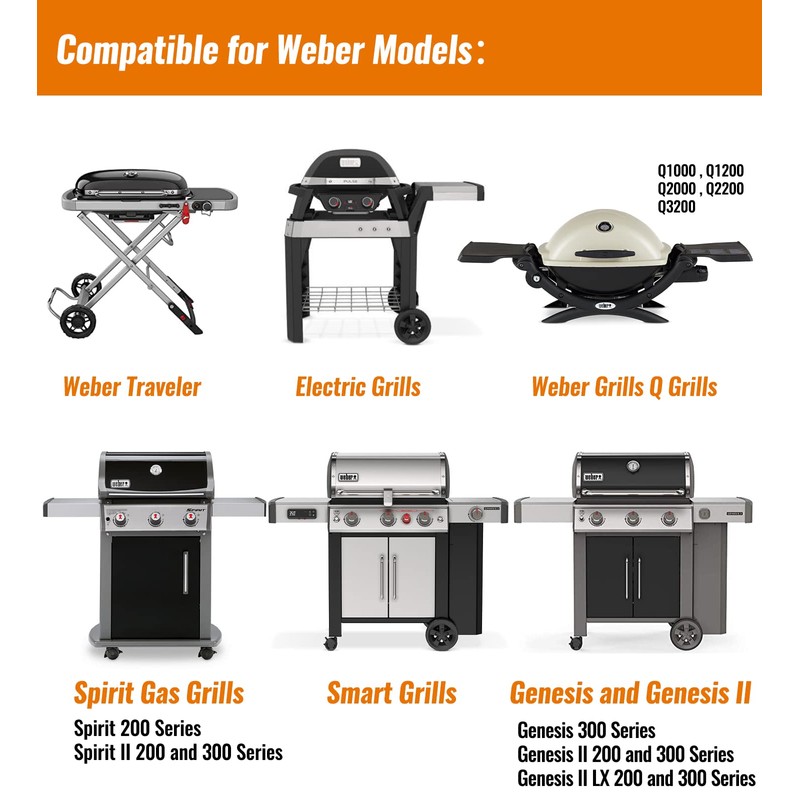 NUPICK 55 Pack 6415 Drip Pans Compatible for Weber Spirit