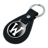 Graphics and More Letter W Initial Black White Black Leather