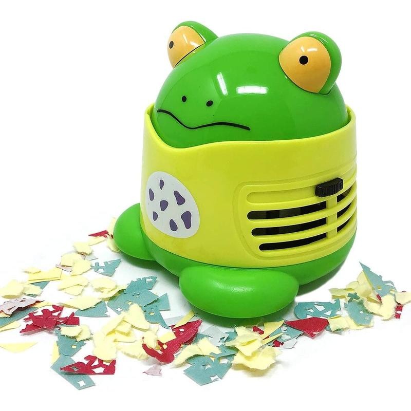Cute Portable Mini Vacuum Cleaner for Home and Office, Frog