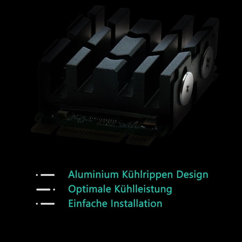 DolDer M.2 2230 SSD Heatsink, Aluminium Heatsink with Thermal Pads