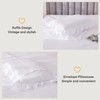 Andency White Oversized Super King Plus Comforter Set, 3 Pieces