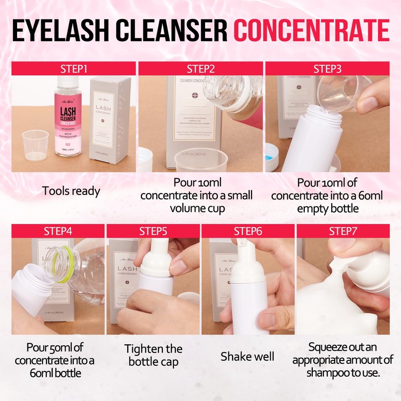 Lash Shampoo Concentrate 100 ml/3.4 fl.oz Lash Cleanser Concentrate Oil