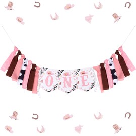 Cowgirl High Chair Banner Cowgirl 1st Party Birthday Decoration Western Cowgirl Theme Party Supplies Cowgirl 1st Birthday High Chair Banner My First Rodeo Birthday Party Decorations for 1st Girl