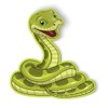 Squiddy Happy Snake - Vinyl Sticker Decal for Phone, Laptop,