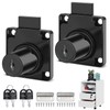 Desk Drawer Lock, 2 Pcs Cam Cupboard Locks with Key,