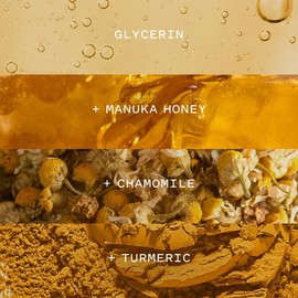 Keys Soulcare Golden Cleanser, Foaming Face Wash Gently Removes Dirt, Makeup & Impurities, Soothes Skin with Manuka Honey, Cruelty-Free, Calming Scent