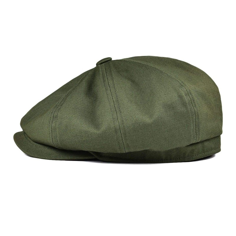 BOTVELA Men's 8 Piece Newsboy Flat Cap 100% Cotton Gatsby