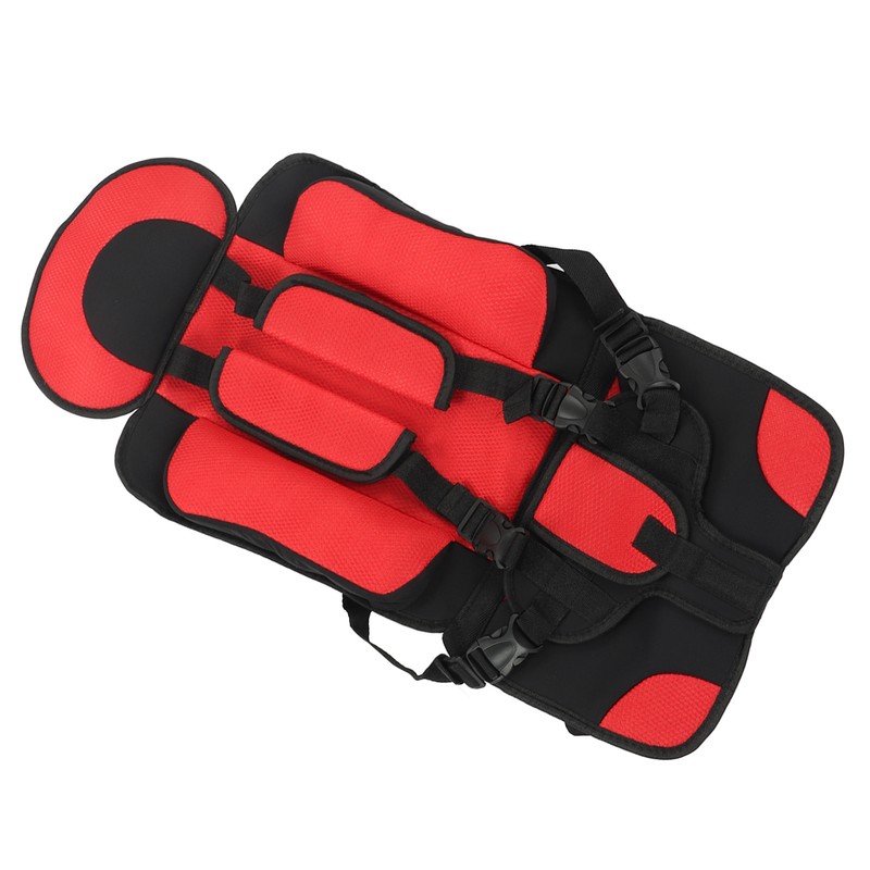 Children Safety Seat Simple Car Portable Seat Foldable Adjustable Strap
