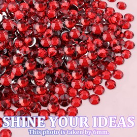 TINKRSTUFF 25000Pcs Resin Rhinestones with Tweezers for Crafting, Red Flatback Gems, Bedazzling Crystal with 3Pcs 10ml B7000 Jewelry Glue for DIY Crafts Clothing Tumblers Shoes Fabric Nail Art
