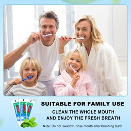 0.176 oz Bulk Travel Size Toothpaste,100 Tubes 5 Grams Extra Small Toothpaste Travel Size Bulk Mint Flavor Mini Disposable Toothpaste for Hotel,Guests,Homeless,School(Too Small,Only be Single Use)