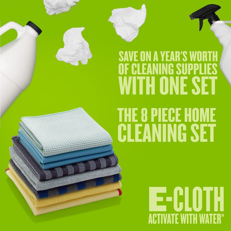 E-Cloth Home Cleaning Set, Premium Microfiber Cleaning Cloth, Household Cleaning