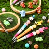 FBOUPYU 24Pcs 3D Animal Silicone Focal Beads for Pens，Beaded Pen