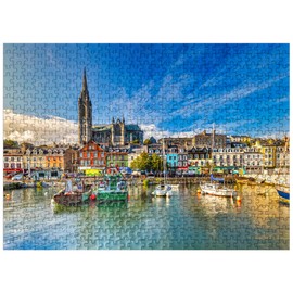 MyPuzzle Impression of St. Colmans Cathedral in Cobh Near Cork Ireland - Premium 500 Piece Jigsaw Puzzle for Adults