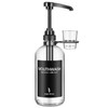 Onsogi Clear Glass Mouthwash Dispenser with Black Cup Holder and