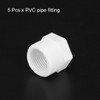 sourcing map 3Pcs PVC Pipe Fitting G3/4" Male to G1/2"