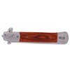 Switchblade Spring Folding Knife Push Button Pocket Comb Oil Hair