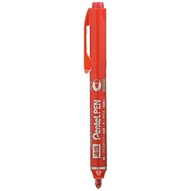 Pentel NXS15-BP Handy S Permanent Pen, Round Point, Fine Point, Red
