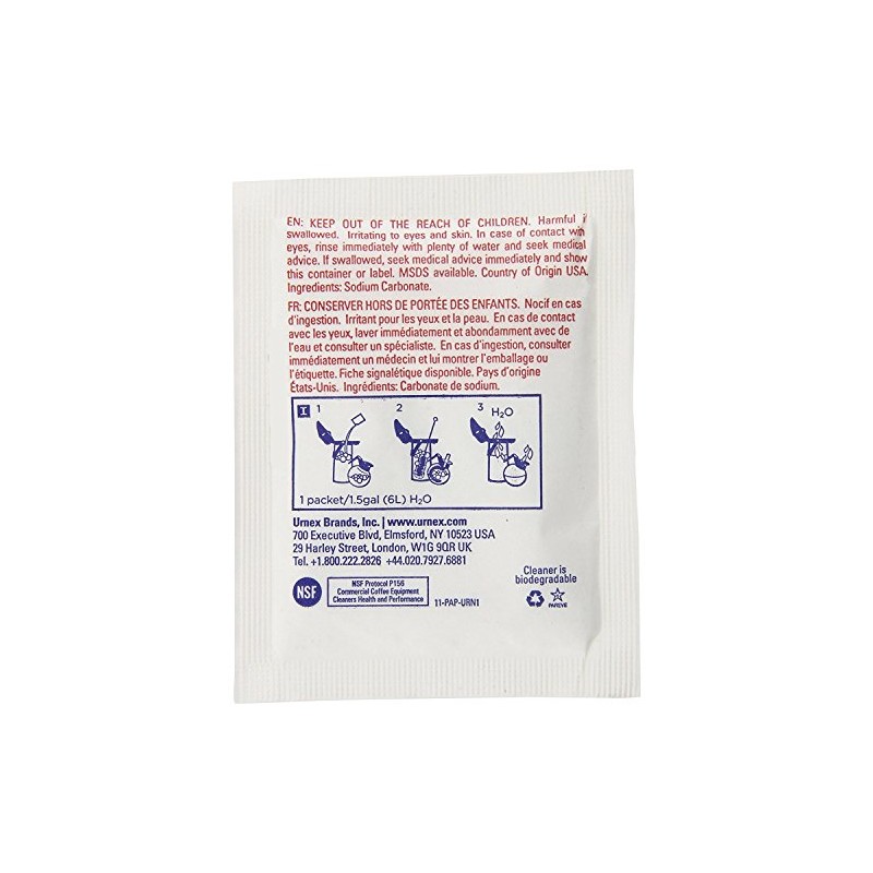 Urnex Original Coffee Equipment Cleaner - 48 Oz Packets