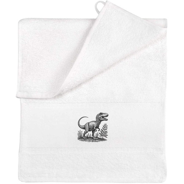 Azeeda 'T Rex Dinosaur' Flannel/Guest Towel (TL00062266)
