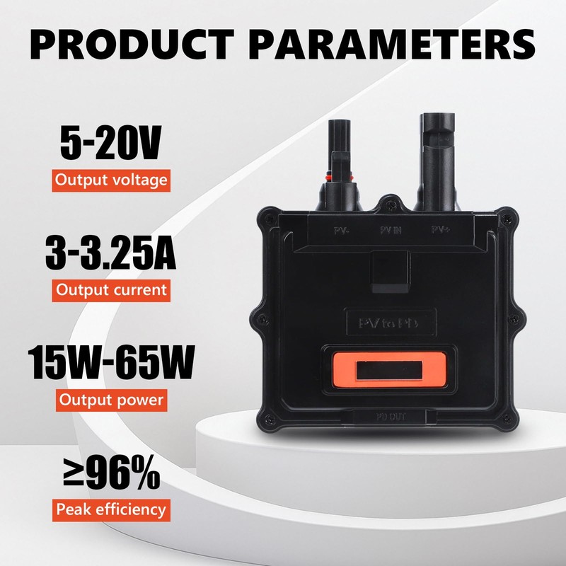 ELEJOY Transportable Solar Device 65W Support PD3.0