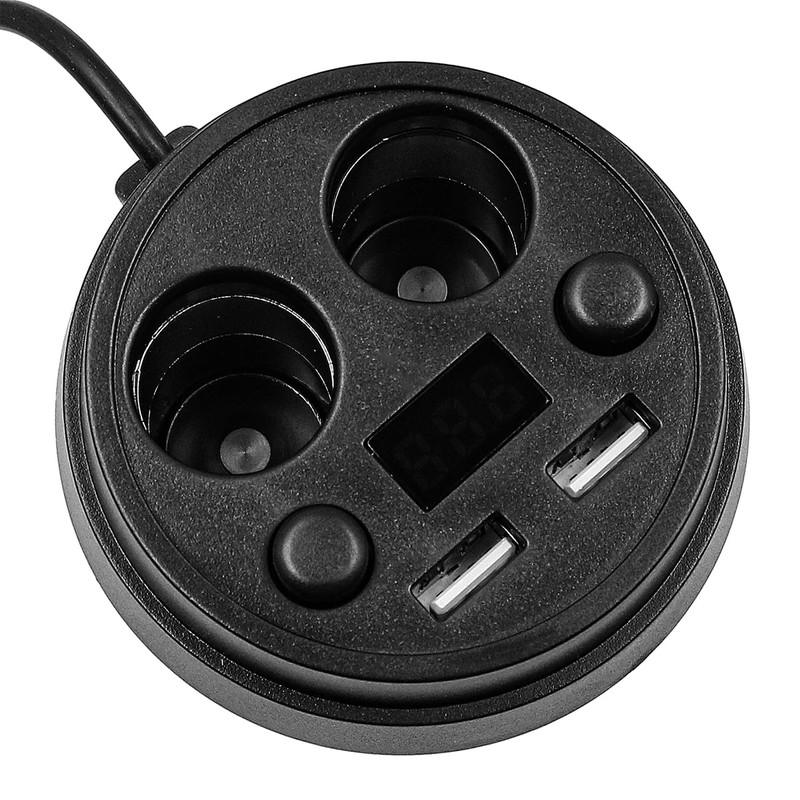CENPEK 120W 12-24V Multifunction Car Charger, Dual USB Interface, Intelligent