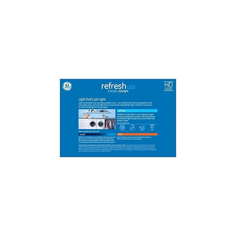 GE Refresh 60-Watt EQ A19 Daylight Dimmable LED Light Bulb
