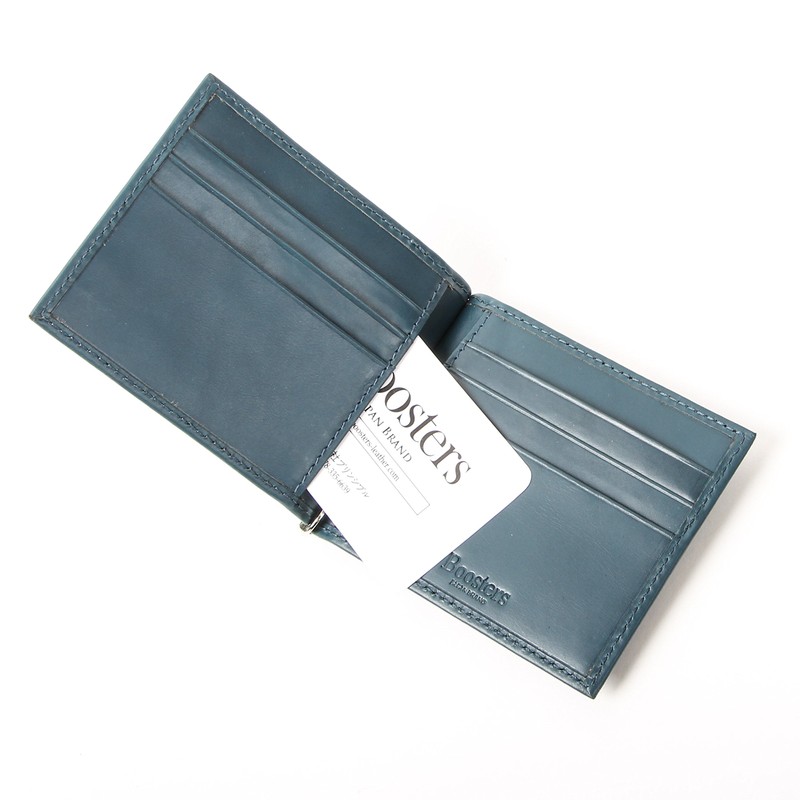 Boosters Money Clip Leather Bifold Bill Shears Card Case Wallet,