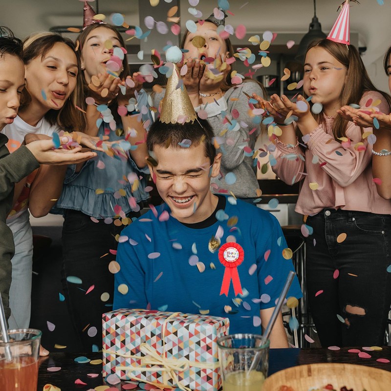 PATIKIL 6" x 3" Birthday Award Ribbon, Award Ribbon Birthday