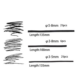 Zaky Willow Charcoal Sticks Thin 3-5 mm Medium 3-8 mm Thick 5-8 mm Great for Sketching Drawing Shading (3-5mm)