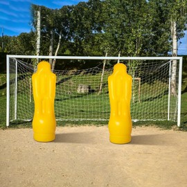 Inflatable Soccer Dúmmÿ | 68.9 inches PVC Inflatable Tackling Dummies for Football | Kicks Air Mannequin Wall Soccer Training Dummies | Water-Filled Standing Tumbler for Children and Adults