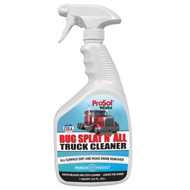Bug Splat N' All Truck Cleaner 32 fl oz - Truck All Purpose Cleaner for Bug Splatter, Road Grime, Bird Droppings & Black Streak Remover - Tire Shine & Truck Cleaning Kit - Safe on All Surfaces