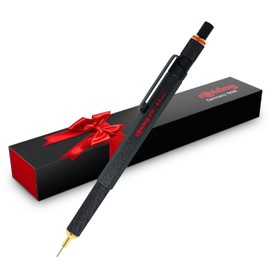 rOtring 800 Retractable Metal Mechanical Pencil, 0.5mm, Black Barrel, Perfect for Drafting, Engineering, Architecture Professionals