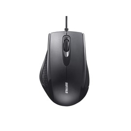 Buffalo BSMRU050BK Wired 3 Button IR Optical Mouse Black