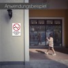 iSecur Hin_831 Sign with German Text "Rauchchen verboten und Zigarette