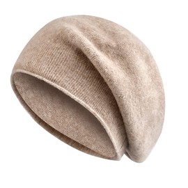 MissShorthair Slouchy Beanie Hats for Women Fashionable Warm Wool Beanie Knit Hat Winter Khaki