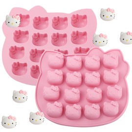 ICNYEKl ICNYEKl Kitten Candy Molds Silicone 2 Pcs,32 Cavity Chocolate Silicone Mold for Sugar Craft,Birthday Cake Decoration,Maroon,Gum,Jelly,Pudding,Gelatin,Ice,Candles,Bath Bombs,Plaster,Resin,Clay Crafts