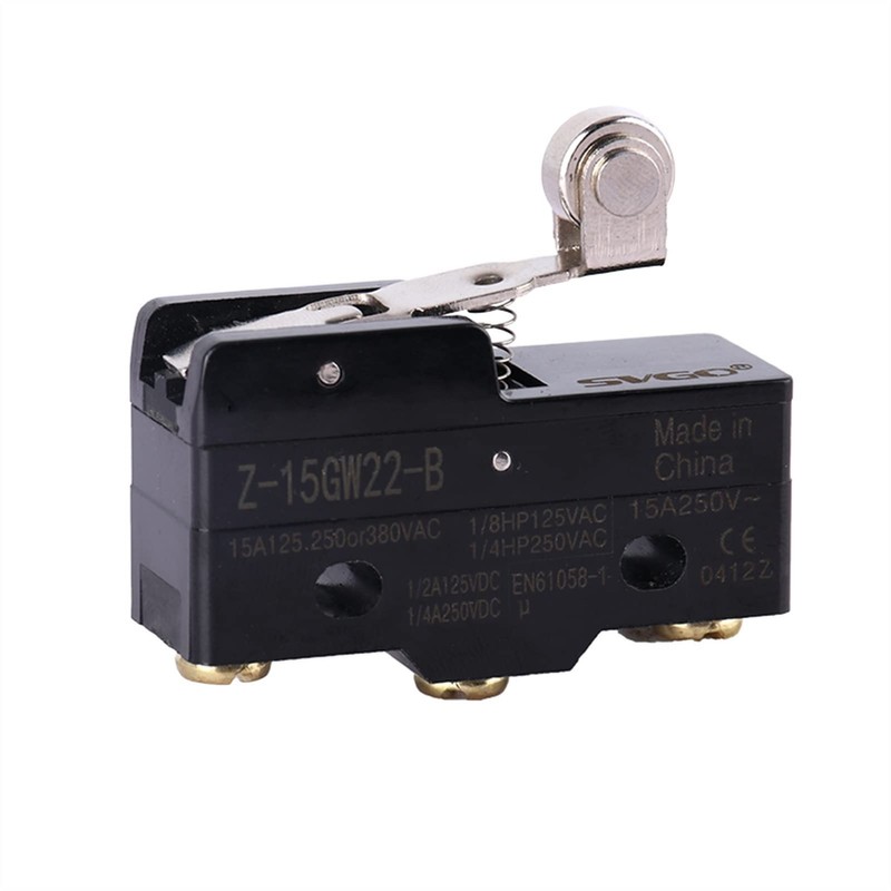 AHLOKI Limit Switch Short Roller Hinge Normally Open/Close Micro Lever