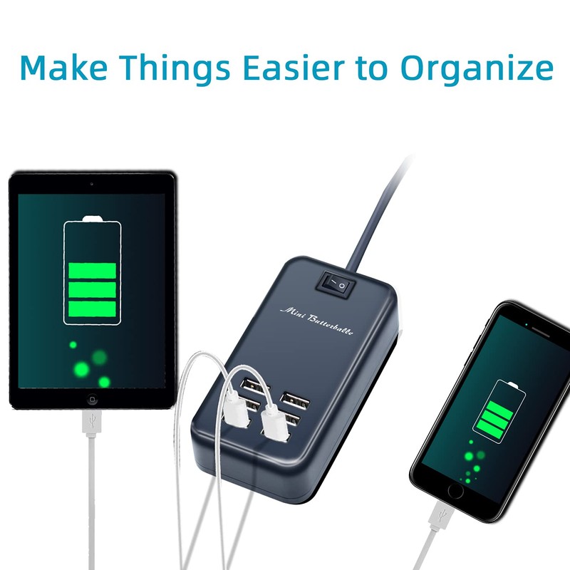 USB Charger Station, 6 Port Desktop Charging Station for Multiple
