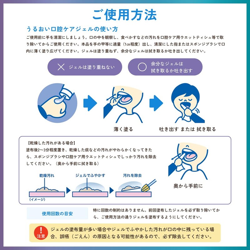 Asahi Group Foods Oral Plus Moisturizing Oral Care Gel 1.6