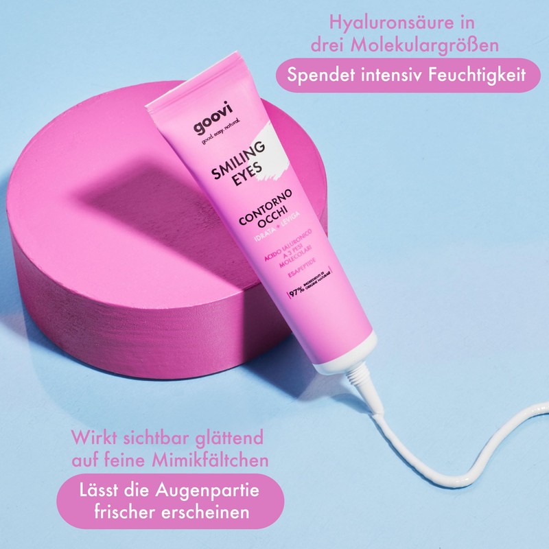 GOOVI Smiling Eyes Eye Cream - Augencreme mit Hyaluronsäure &