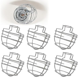 Happy Tree (6 Pack) Fire Sprinkler Head Guard Cage for 1/2" Recessed/Horizontal Sidewall Drywall-Mounted Sprinkler Heads Chrome PlatedProtector Fire Sprinkler Head Cover
